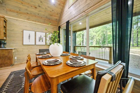 Gather around the table and soak in the scenery—our dining space is wrapped in natural light and framed by gorgeous views.