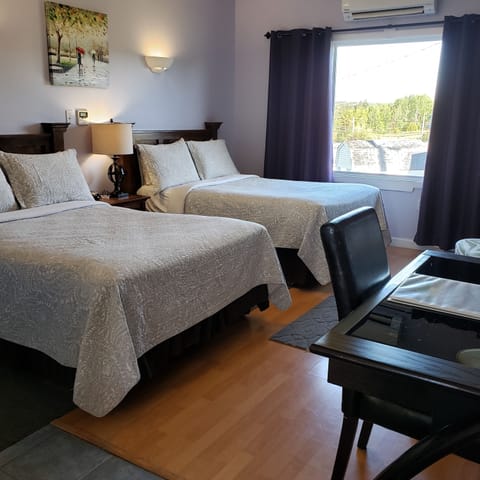 Superior Studio Suite, 2 Double Beds, Accessible, Valley View | Premium bedding, blackout drapes, soundproofing, iron/ironing board