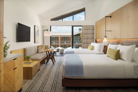 Deluxe Room, 2 Queen Beds (Vaulted) | Egyptian cotton sheets, premium bedding, Tempur-Pedic beds, in-room safe