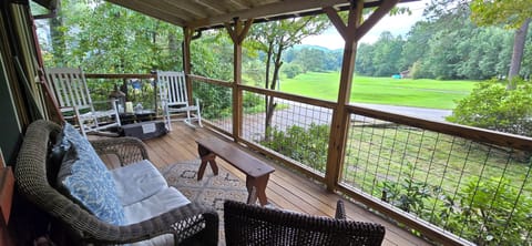Each bedroom has a door directly to the front porch.