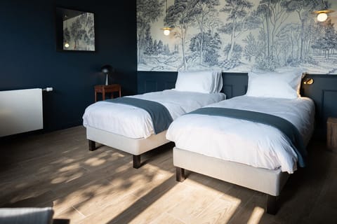 Double or Twin Room, Garden View | Egyptian cotton sheets, premium bedding, individually decorated