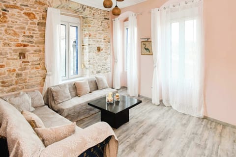 Cozy Living Room with Smart a TV