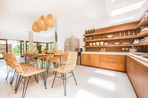 Dining and kitchen area