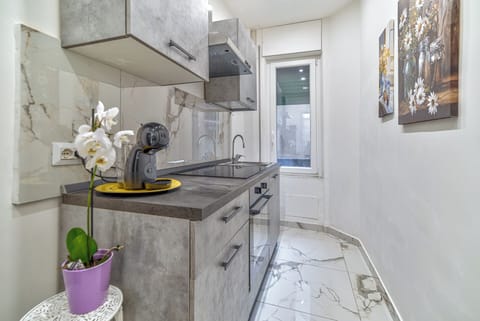 Apartment | Private kitchen | Espresso maker, coffee/tea maker, electric kettle, coffee grinder