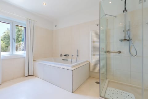 Deluxe Suite | Bathroom | Free toiletries, hair dryer, bathrobes, slippers