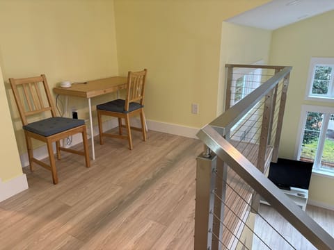 Upstairs landing with desk. 
