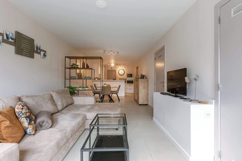 Bright Living Room with Comfortable Sofa