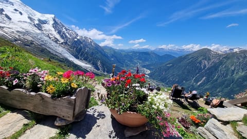 The mountain in summer and winter