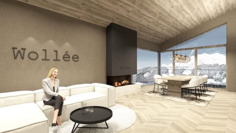 Panoramic Suite, Mountain View | Living area