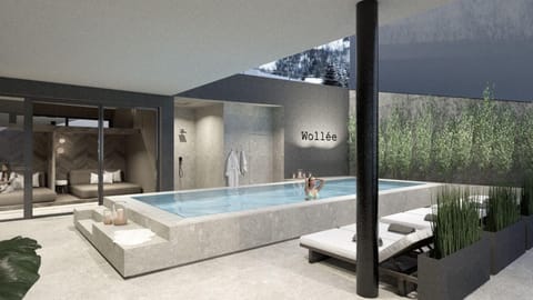 Outdoor pool, open 3:00 PM to 7:00 PM, free cabanas, sun loungers