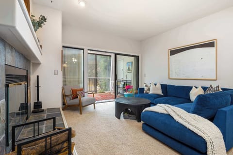 Spacious living room with adjoining sunroom