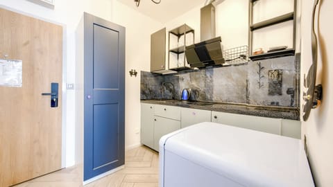 Studio (6) | Private kitchen | Stovetop, electric kettle, cookware/dishes/utensils