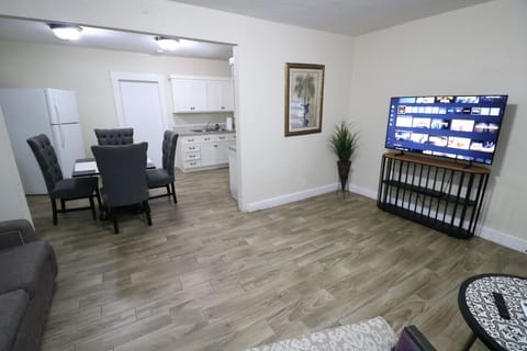 Spacious Living room Bed with Smart TV