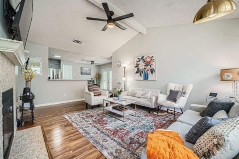 1. Sink into plush seating and enjoy the bright, open vibe.