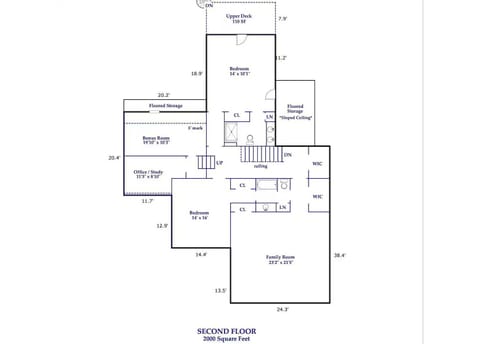 Upper Level has 5 separate sleeping areas