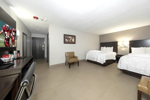 Premium Room, 2 Double Beds (Upgraded Bedding & Snack, First Floor) | Premium bedding, desk, soundproofing, iron/ironing board
