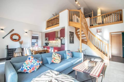 Wohnzimmer Blick auf die Küche