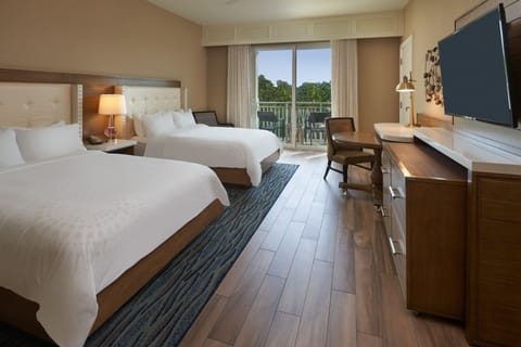 Room, 2 Queen Beds, No View | Premium bedding, down comforters, pillowtop beds, in-room safe
