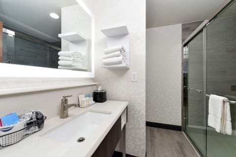Room, 1 King Bed, Non Smoking | Bathroom shower