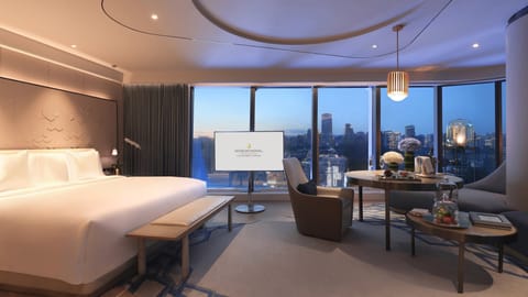 Junior Suite, 1 King Bed, View (Sanlitun View) | Premium bedding, free minibar items, in-room safe, desk
