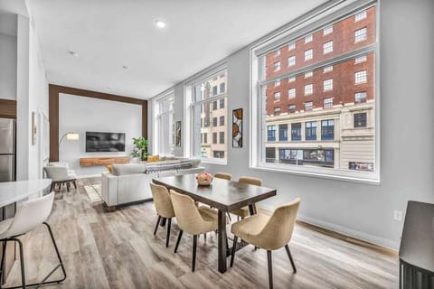 Neoclassical dining area