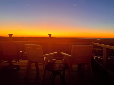 From the deck of The Pelican House - another fantastic sunset! 