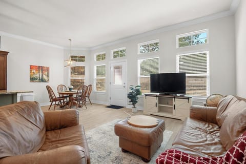 Open Living, dining and kitchen.