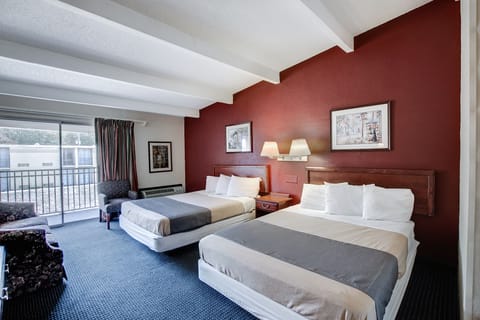 Standard Room, 2 Queen Beds Smoking | In-room safe, desk, iron/ironing board, free WiFi