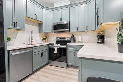 Fully stocked kitchen