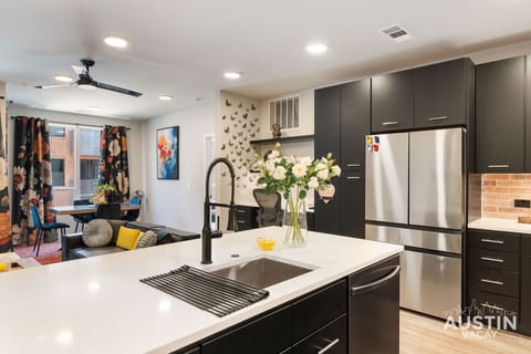 Cooking breakfast at this island feels like room service every morning.