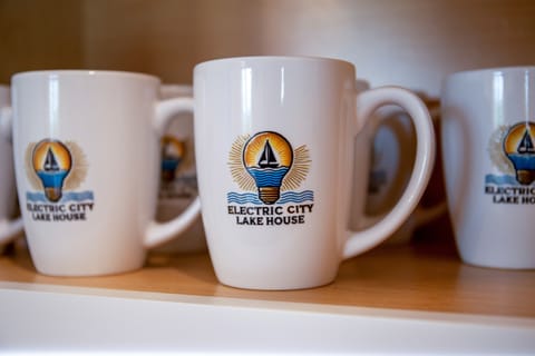 Start your day the Electric City way with fresh coffee and lake views.