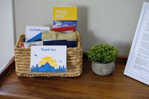 Enjoy complimentary snacks and local coffee