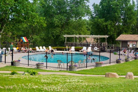 Indoor pool, seasonal outdoor pool