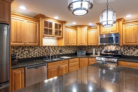 All the best amenities in the kitchen space.