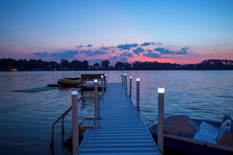 Walk out on the dock to enjoy some sunshine on the water.