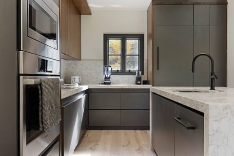 Kitchen is also stocked with a Blender, Mixer, Toaster, Coffee Maker and Crock Pot.