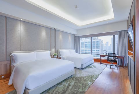 Grand Room, Multiple Beds, Non Smoking | Premium bedding, minibar, in-room safe, desk