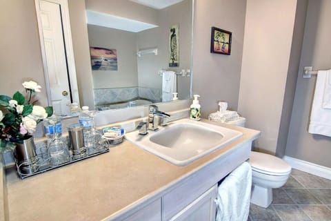 Suite 1, King Bed | Bathroom | Free toiletries, hair dryer, towels