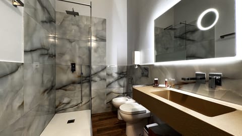 Junior Room, City View | Bathroom | Shower, free toiletries, hair dryer, bidet