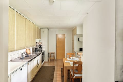 Comfort House, River View, Courtyard Area | Private kitchen | Full-size fridge, microwave, oven, stovetop