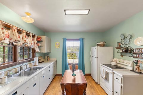 Retro 1940's kitchen with modern amenities