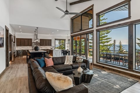 Floor to ceiling windows help you take in the incredible views