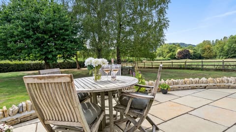 Enjoy a glass of wine on the terrace.