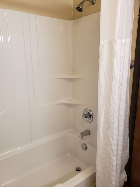Room, Multiple Beds | Bathroom | Combined shower/tub, free toiletries, hair dryer, towels