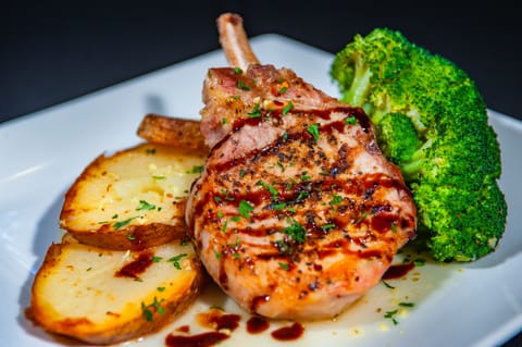 Breakfast, lunch and dinner served