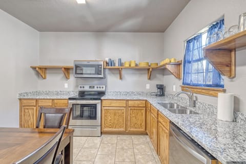 Fully stocked kitchen