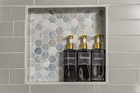 Bathroom #1: Full bathroom with dual sinks and shower/tub combo