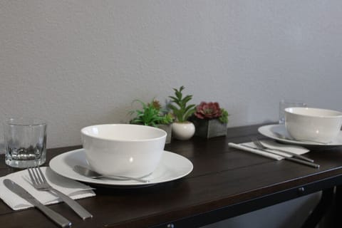 Dining area that comfortably seats two!