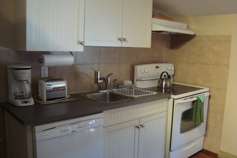Luxury Apartment, 1 Bedroom, Kitchen | Private kitchen | Full-size fridge, microwave, stovetop, dishwasher