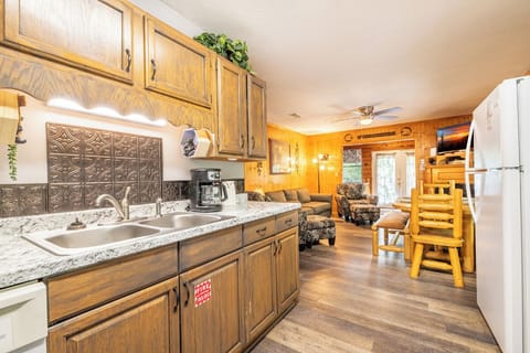 The Mountain Dacha's fully-equipped kitchen